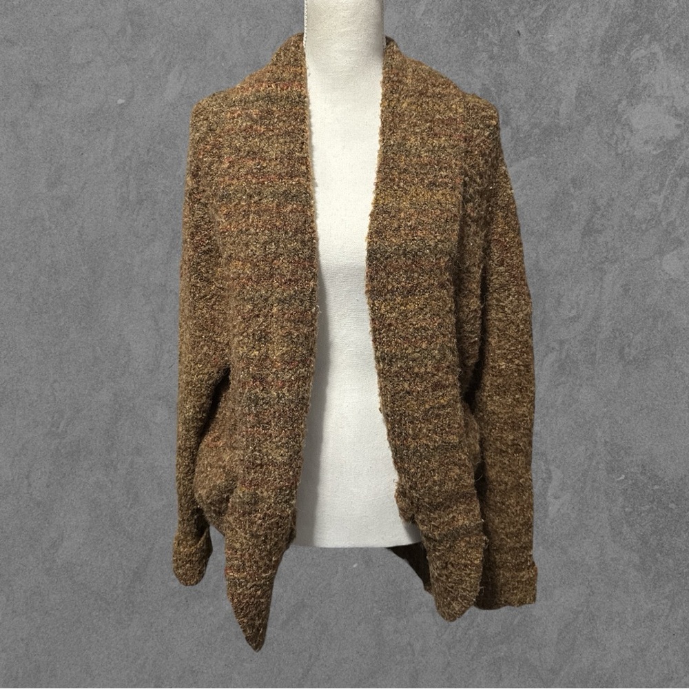 MARGEAUX & ELLIE | Brown Knit Acrylic Cardigan Sweater Size S